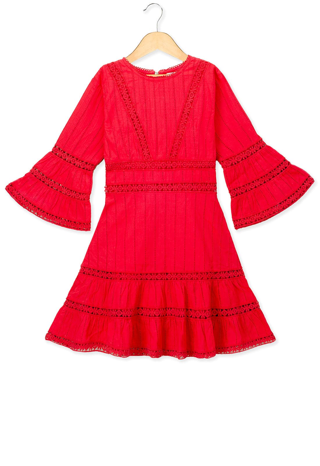 Young Birds Panel Lace Dress