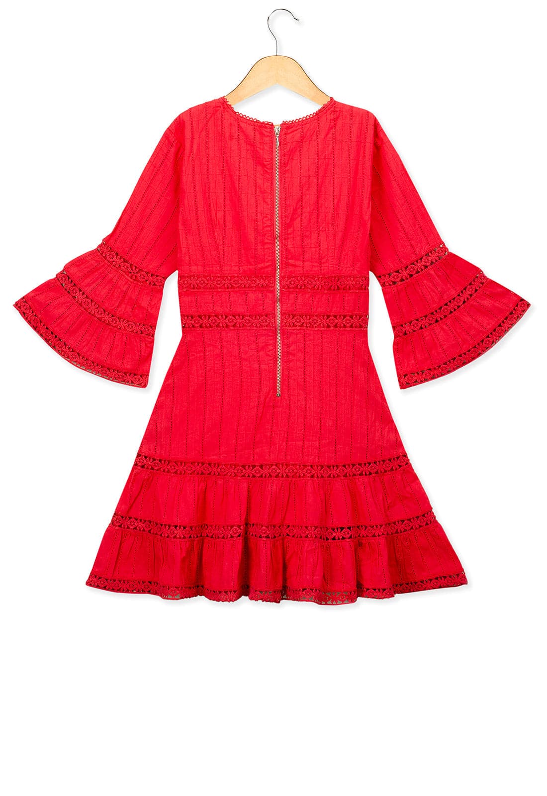 Young Birds Panel Lace Dress
