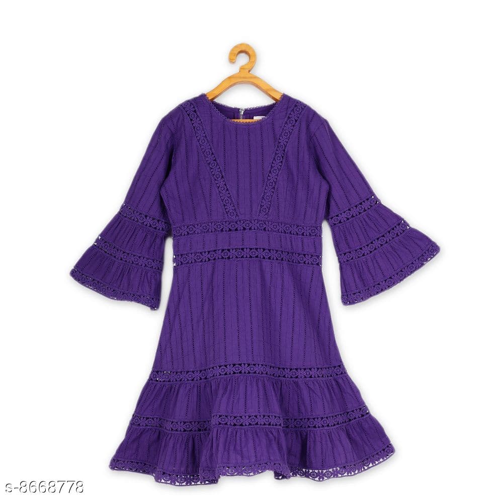 Young Birds Panel Lace Dress