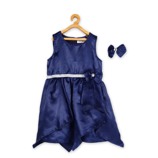YoungBirds Fancy Asymmetric Dress With Bow