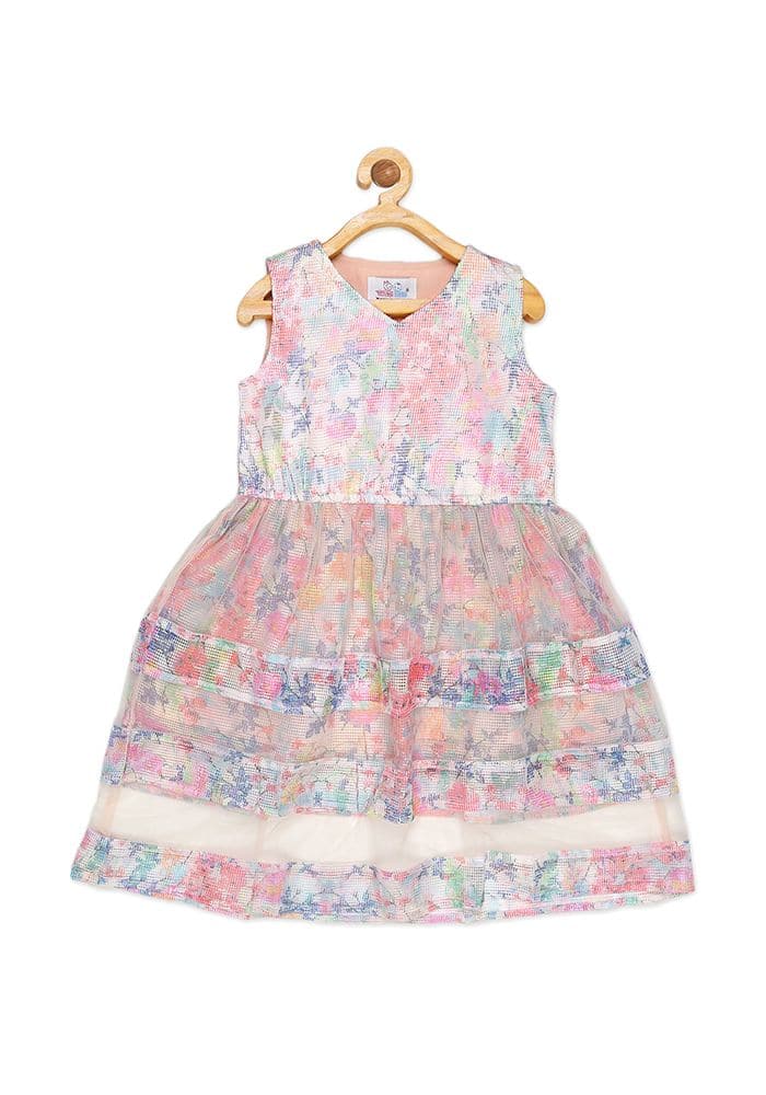 Young Birds Rachet with Mesh Dress