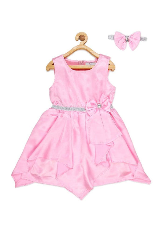 YoungBirds Fancy Asymmetric Dress with Bow