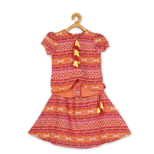 Young Birds Umbrella Cut Silk Set